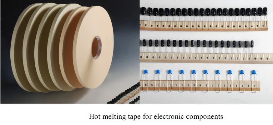 Hot melting tape for electronic components /Aluminum Electrolytic capacitors,LED etc.